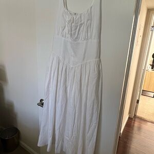 Reformation Linen White Dress